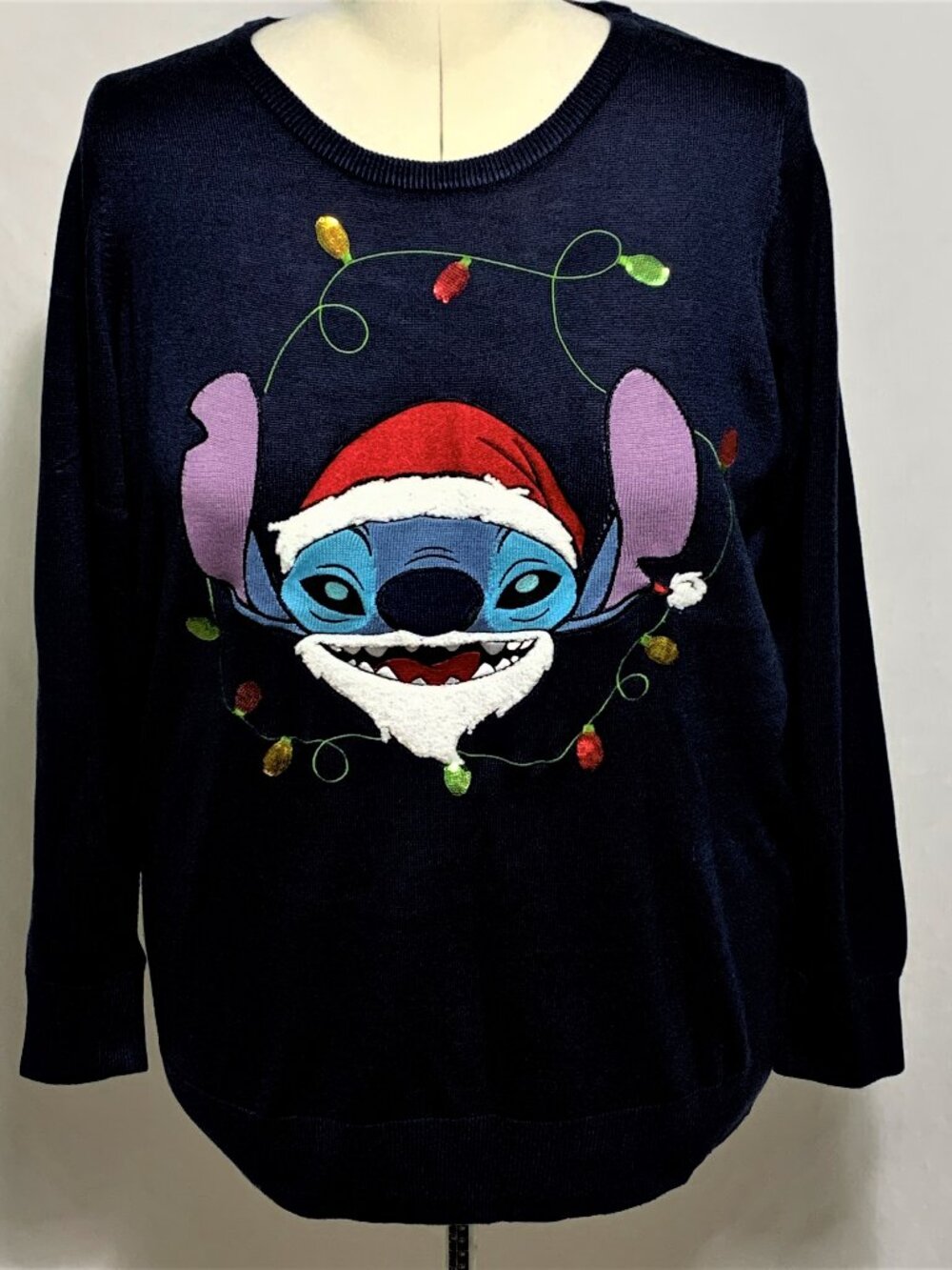 Torrid Ugly Christmas Sweater Disney Lilo & Stitch Santa Sequins Plus 6 30 - Picture 1 of 4